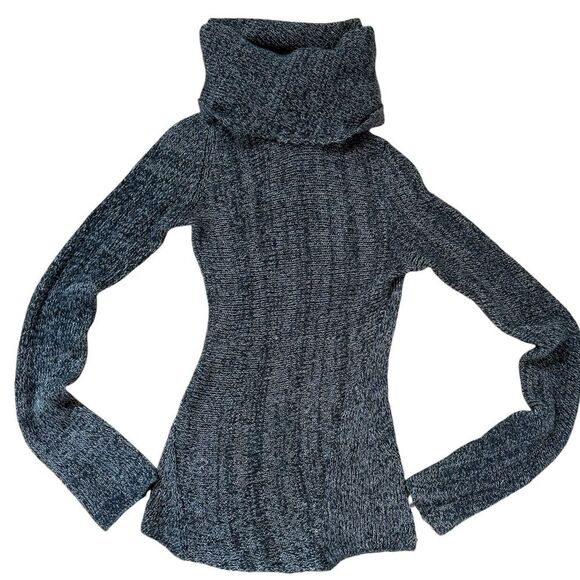 Dolce and Gabbana Authentic Exaggerated  Cowl-neck Marled Knit Sweater S - Picture 1 of 16